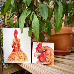 Key West Chicken Art Painting
