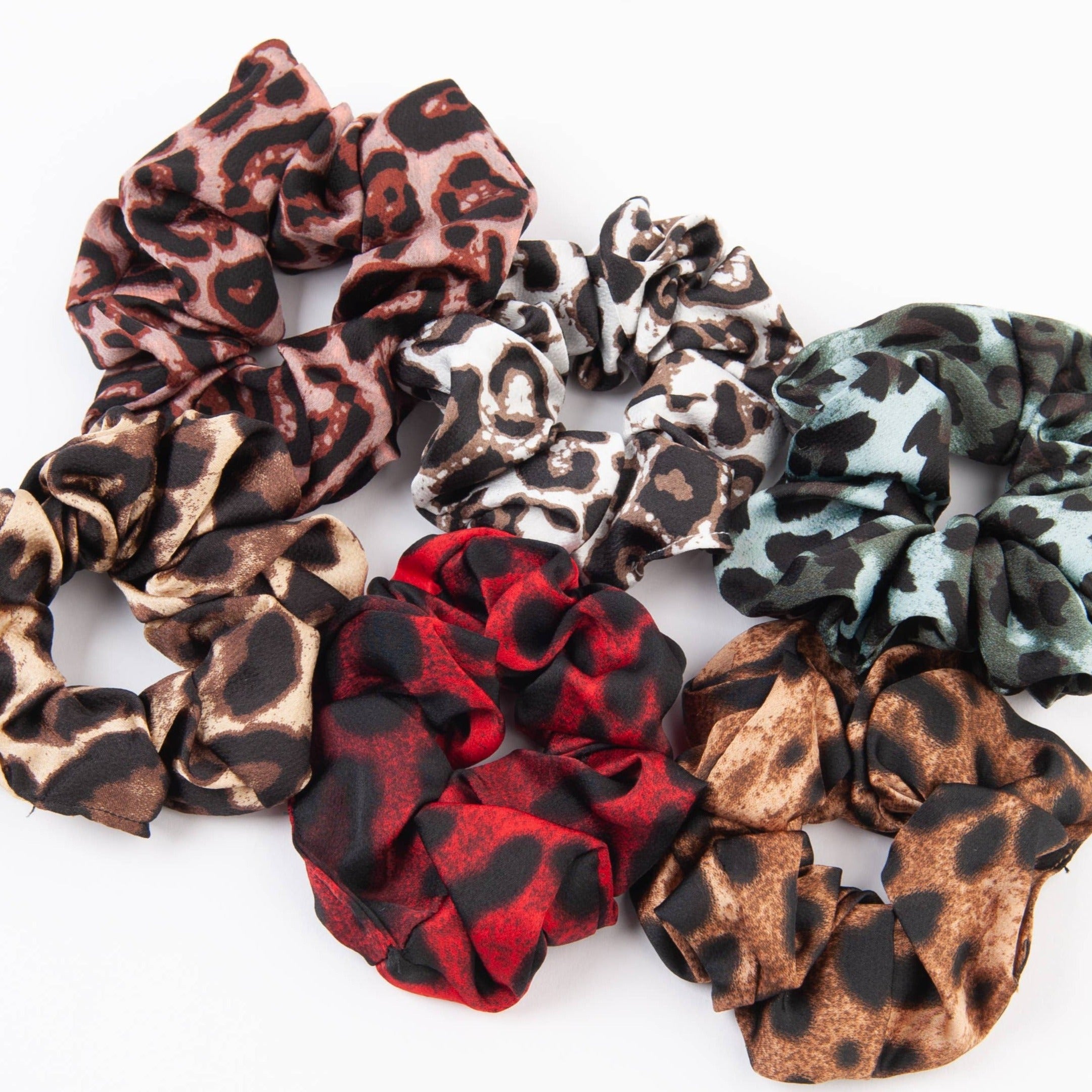 HCBL3003-WILD KINGDOM SCRUNCHIE-SET OF 6