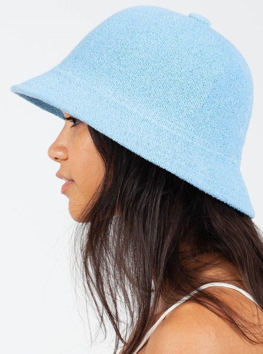 Mesh Daisy Bucket Hat-White