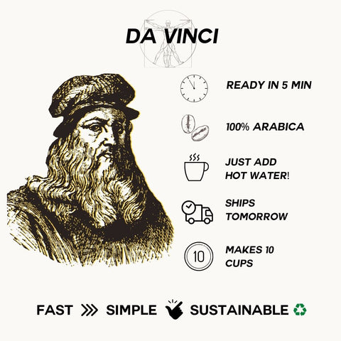 Caffena: Da Vinci Dip-N-Sip Coffee