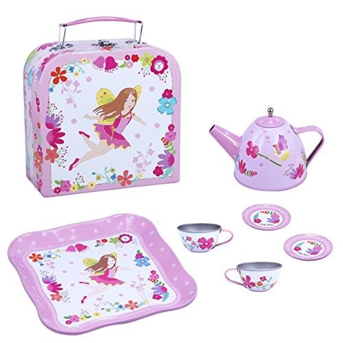 fairy tin tea set