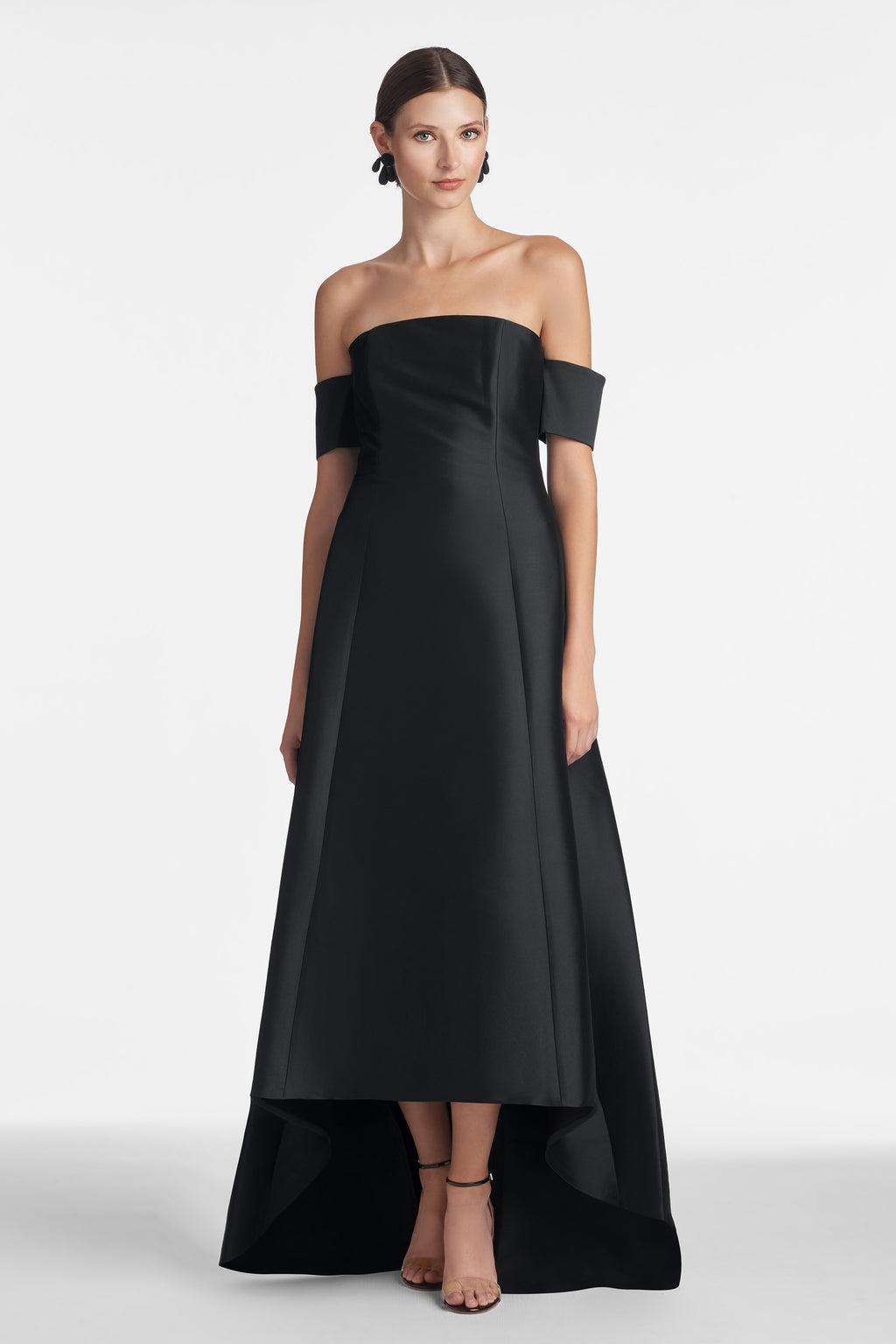 Solid Black Agyness Gown | Sachin & Babi