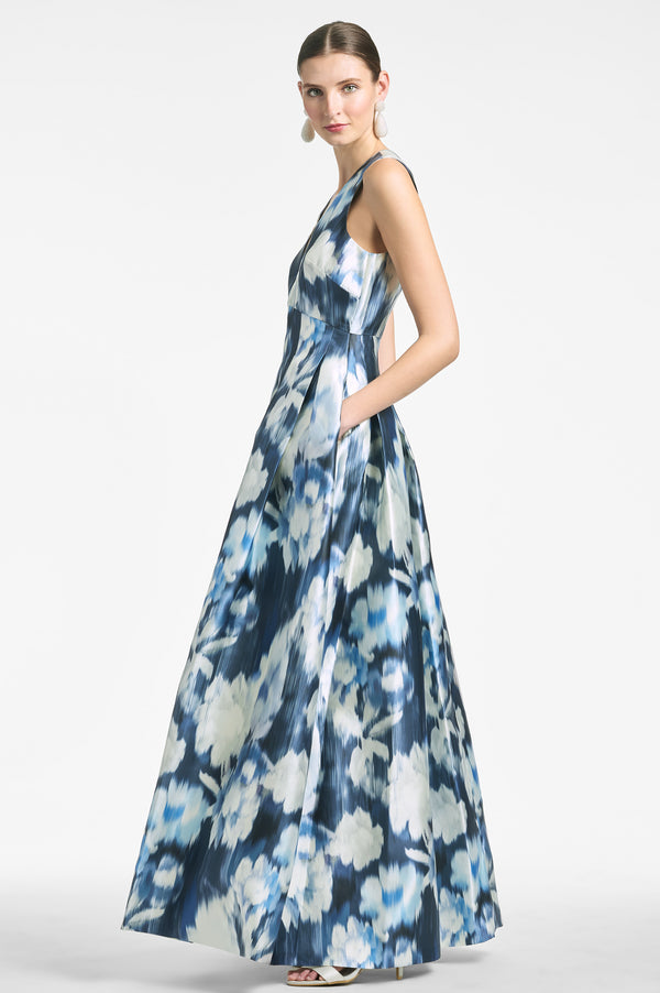 Rori Gown in Moss Magnolia - Sachin & Babi