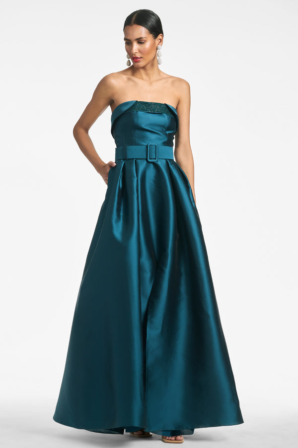 Preston Gown in Emerald - Sachin & Babi