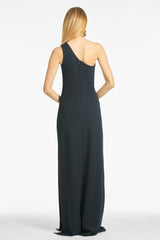 Cece 4-Way Stretch Crepe Gown - Navy