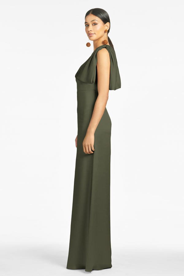 Rori Gown in Moss Magnolia - Sachin & Babi