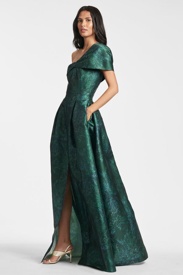 Preston Gown in Emerald - Sachin & Babi