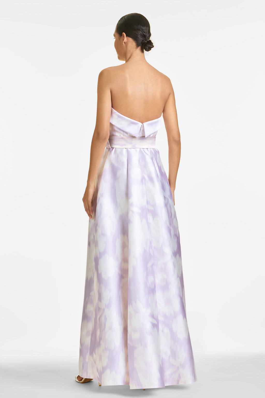 Brielle Gown Gown - Violet Ice Ikat Floral – Sachin & Babi