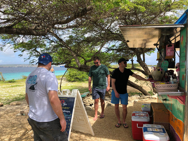 Finding a fresh food truck serving local fish in Bonaire