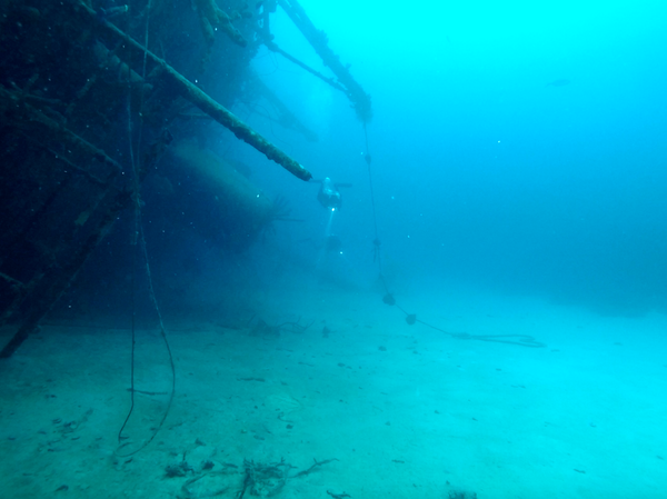 Diving the Hilma Hooker wreck in Bonaire