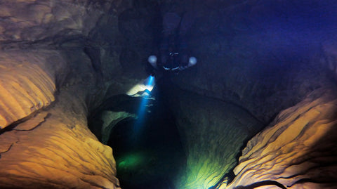 Cave Diver at Font Del Truffe cave