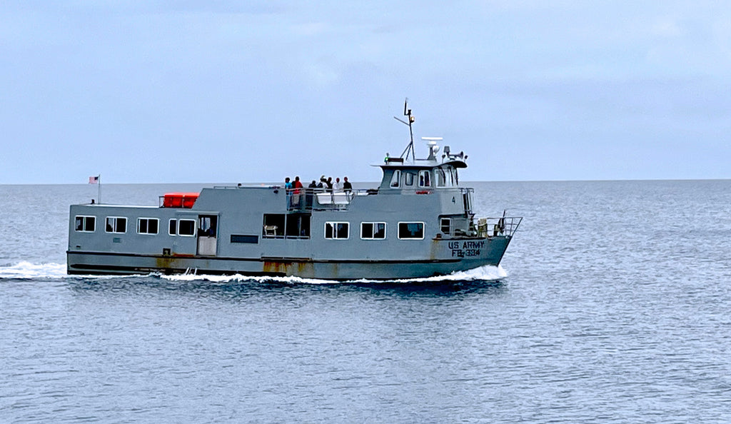 Ferry that travels back and forth from Ebeye and Kwajalein in Kwajalein Atoll