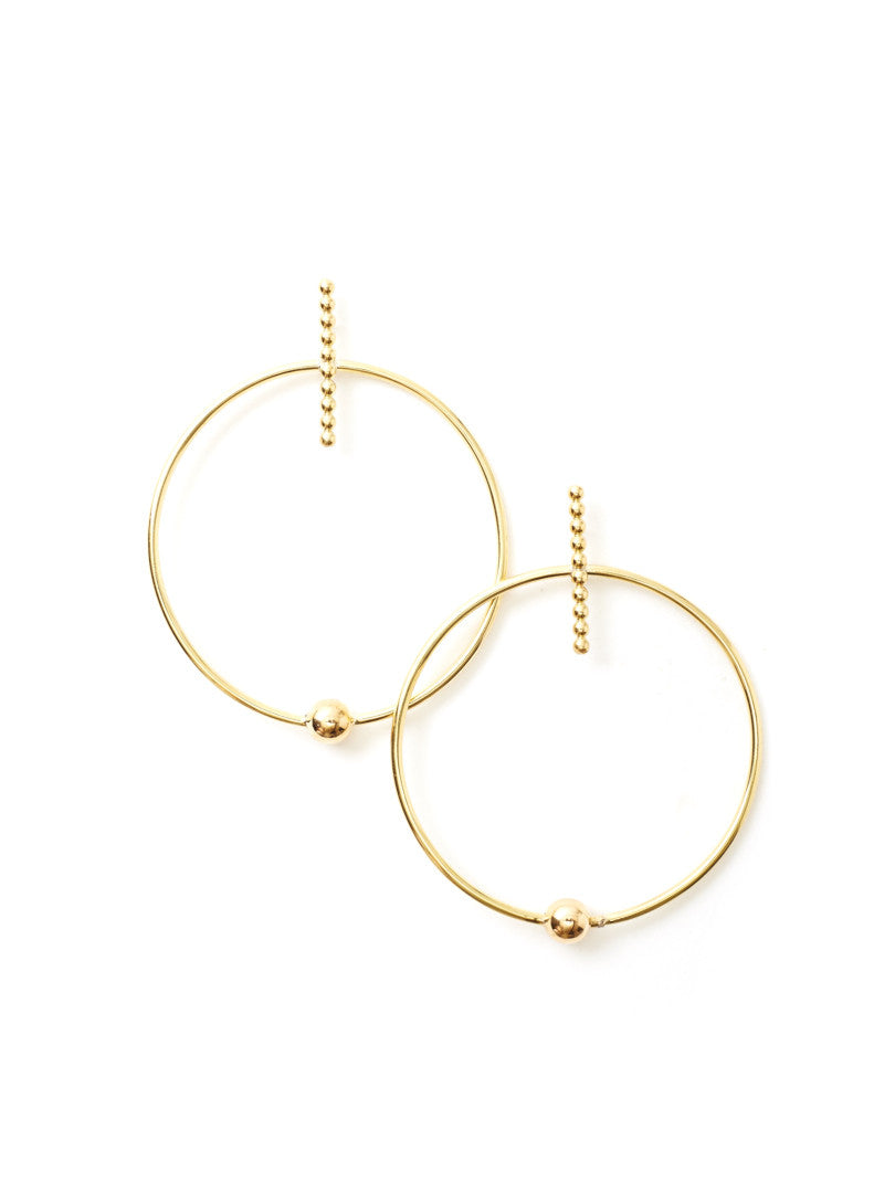 Axis Hoop Earrings - Medium