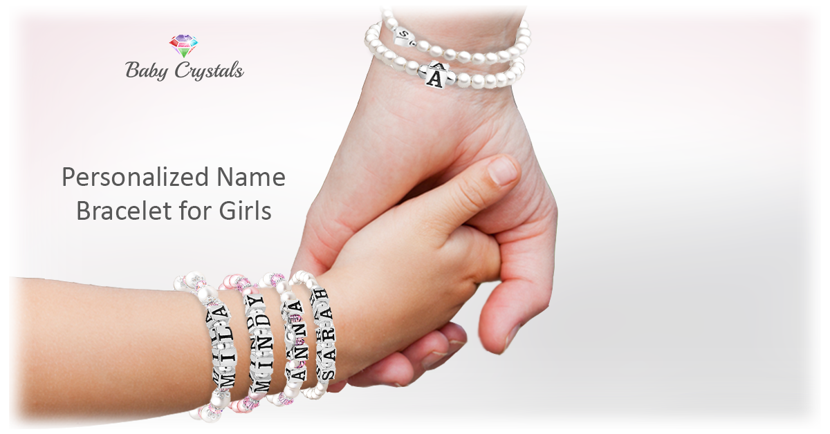 Custom Baby Bracelet Name, Baby Bracelets Gold Name