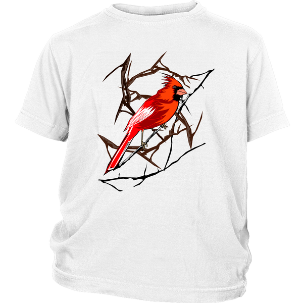 Northern Cardinal Bird District Youth Shirt