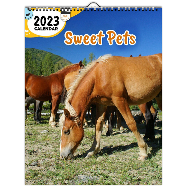 Sweet Pets: 2023 Wall Calendar
