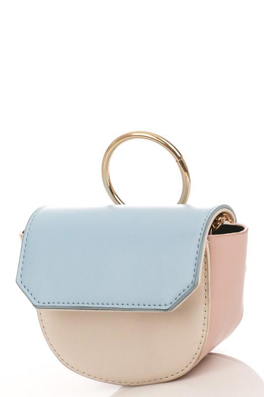 pastel blue purse