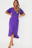 Girl In Mind Quinn Purple Wrap Dress