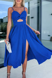 Jenna Blue Twist Front Dress