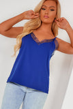 Alessa Blue Lace Cami Top