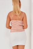 Calina Blush Satin Cami Top