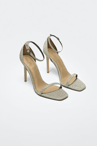 Radha Gold Barely There Heels