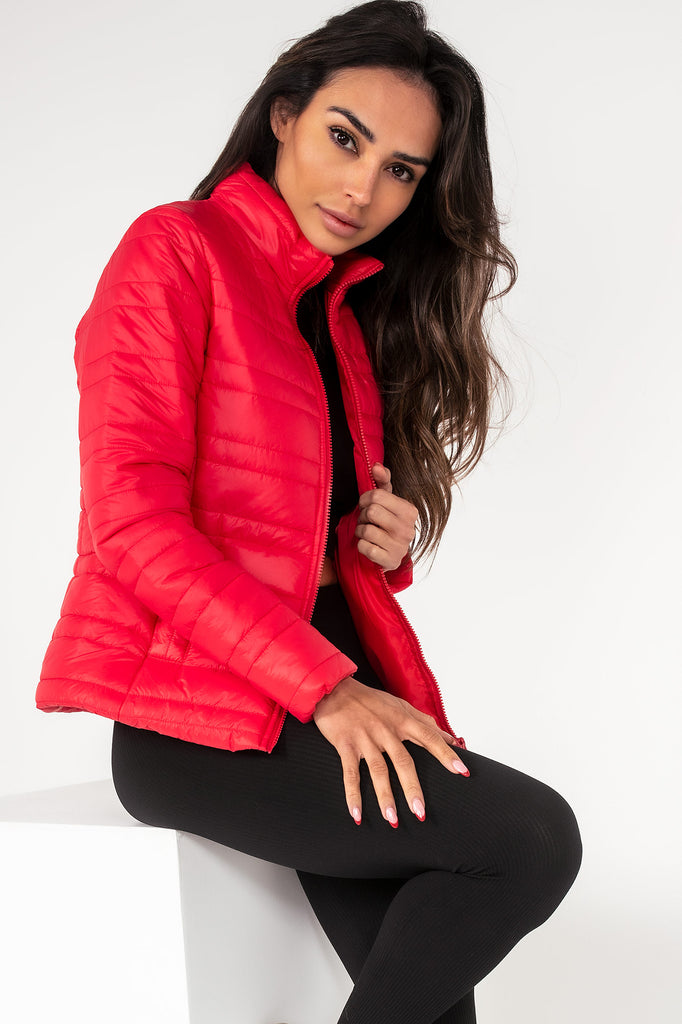 Finley Red Padded Puffer Jacket