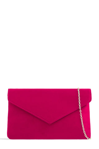 deep pink clutch bag