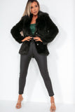 Glamorous Haiden Black Faux Fur Coat