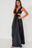 Kaiden Black Cut Out Maxi Dress