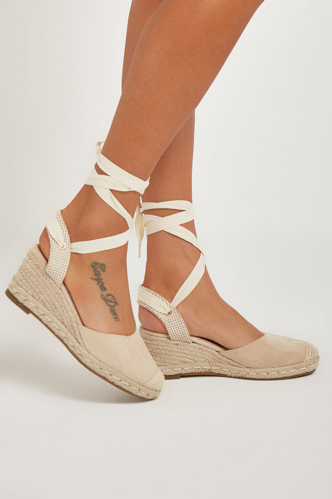 espadrille wedges nude