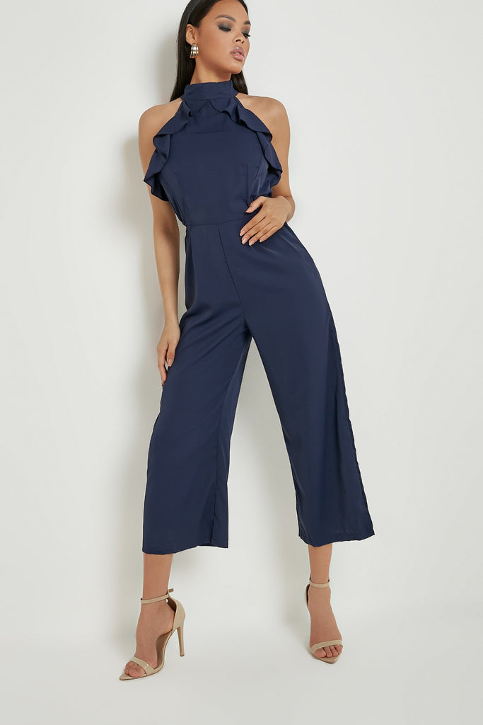 cut out culotte jumpsuit