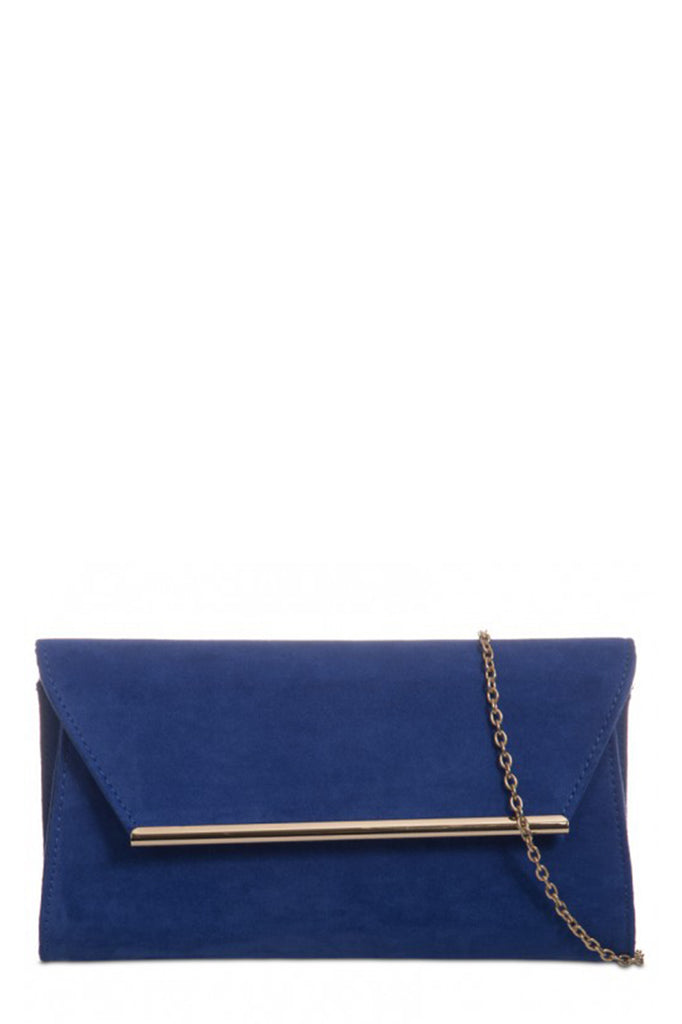 royal blue suede purse