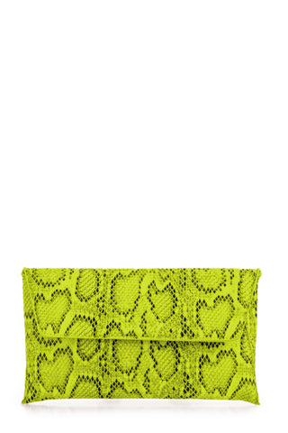 neon lime clutch