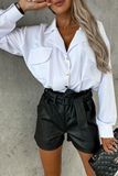 Orella White Button Front Shirt