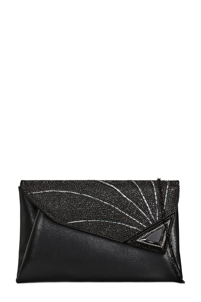 black diamante clutch bag