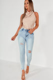 Prima Blue Washed Push Up Jeans