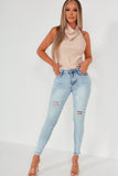 Prima Blue Washed Push Up Jeans