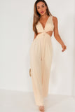 Skylar Cream Cut Out Jumpsuit