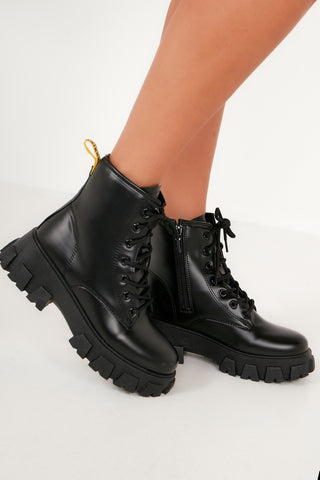 chunky short boots