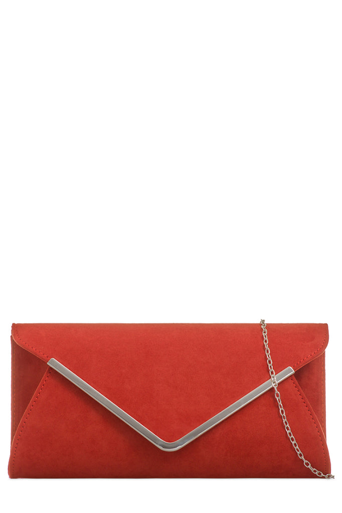 rust clutch bag