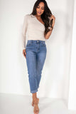 Wyatt Blue High Waist Mom Jeans