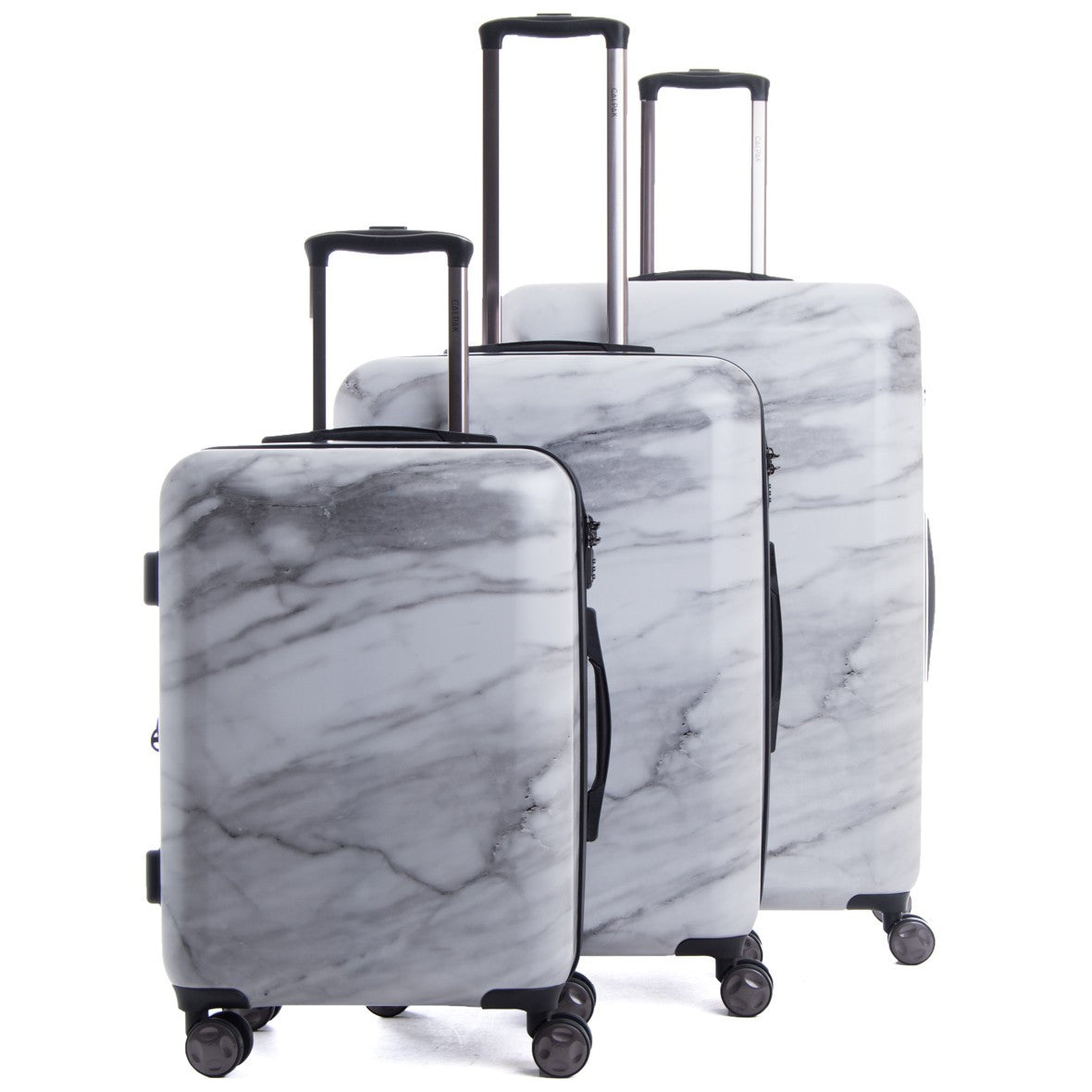 Astyll 3-Piece Luggage Set in Milk Marble