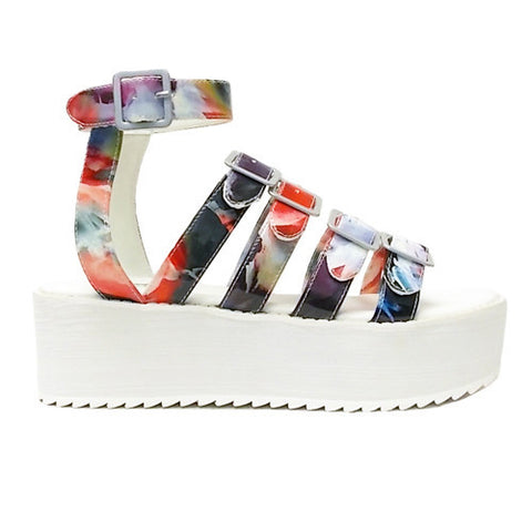 Floral Leather Creepers – NYLON SHOP