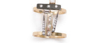 Carole Le Bris Perez 18K Mad Max Ring with White Diamonds