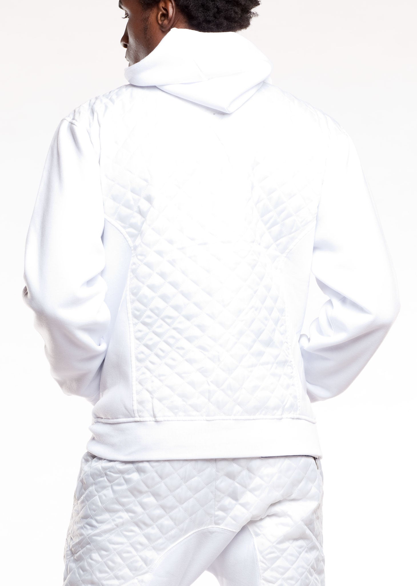 mens quilted hoodie