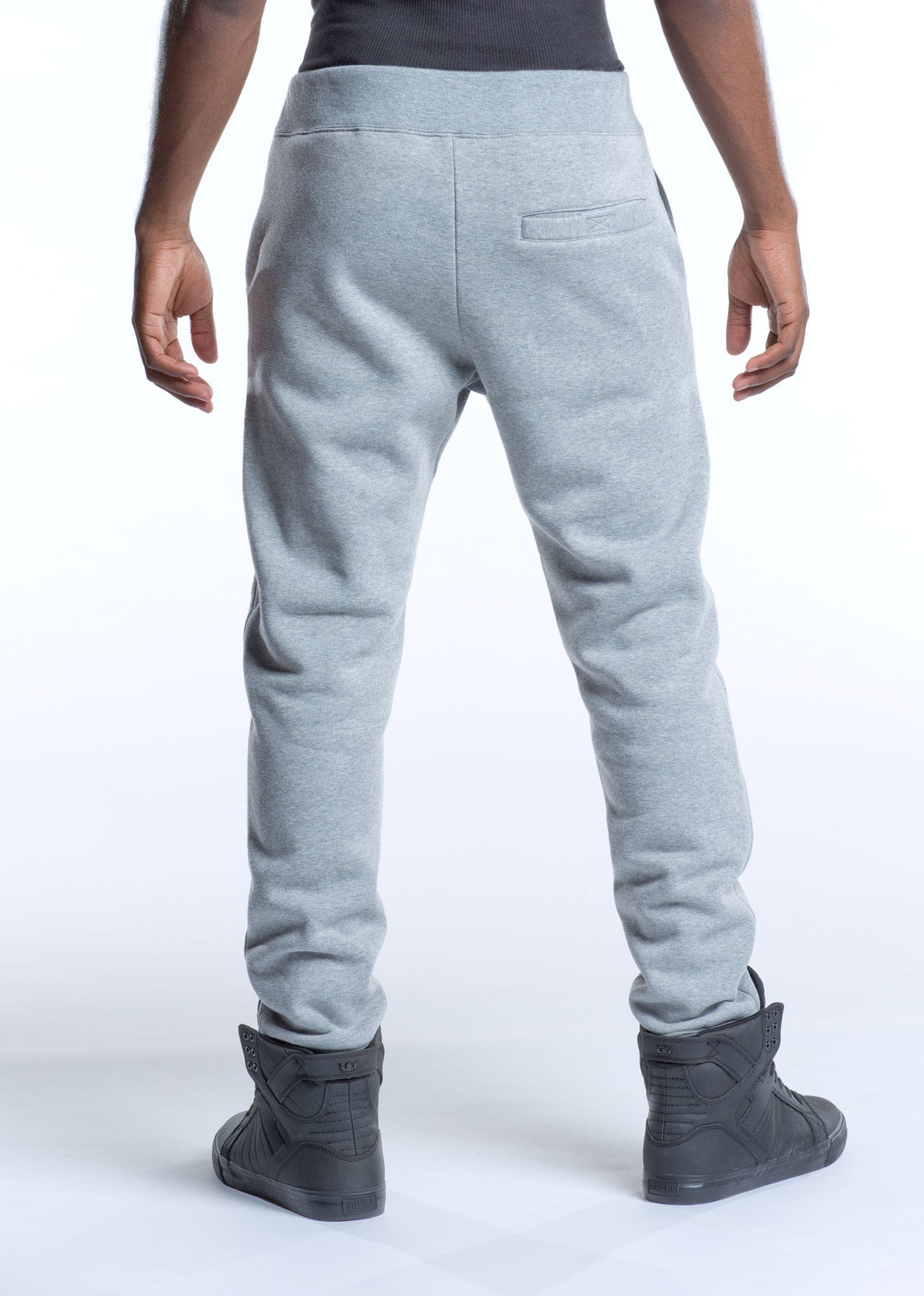 mens skinny fleece joggers