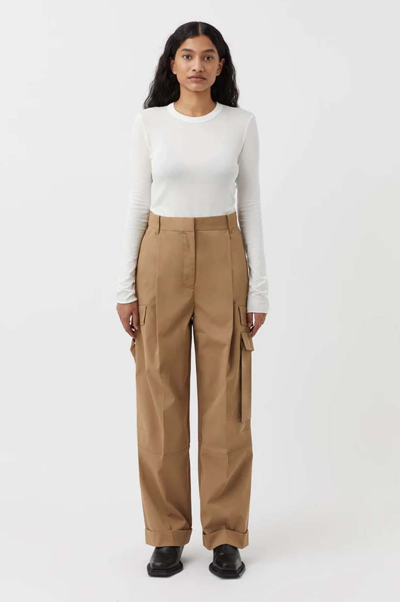 Beige 'Collins' pants