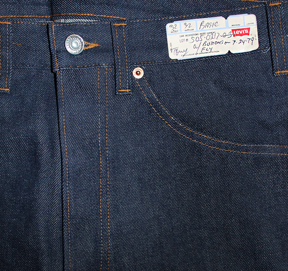 505 Sample Button Fly Denim Jeans 