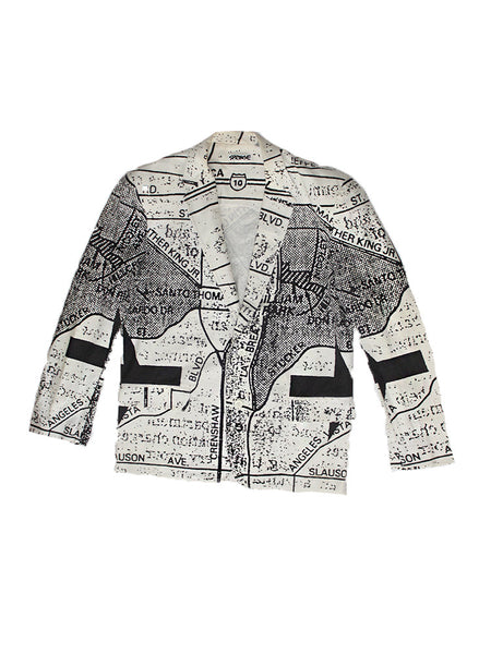 Vintage 80's Stephen Sprouse All over Print South Central LA Jacket ...